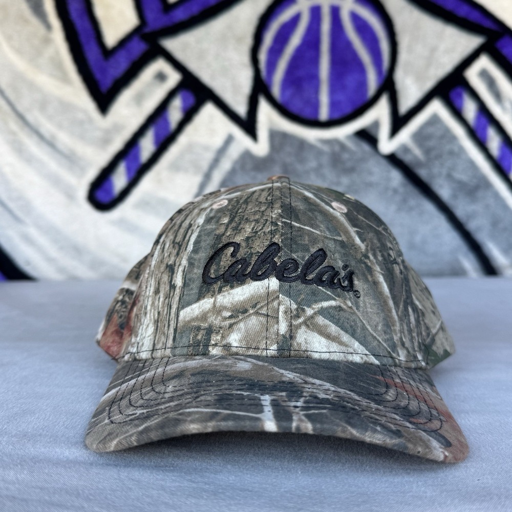 Cabela's Camo Camouflage Hunting Cap Adjustable Snapback Bass Pro Shops OSFM